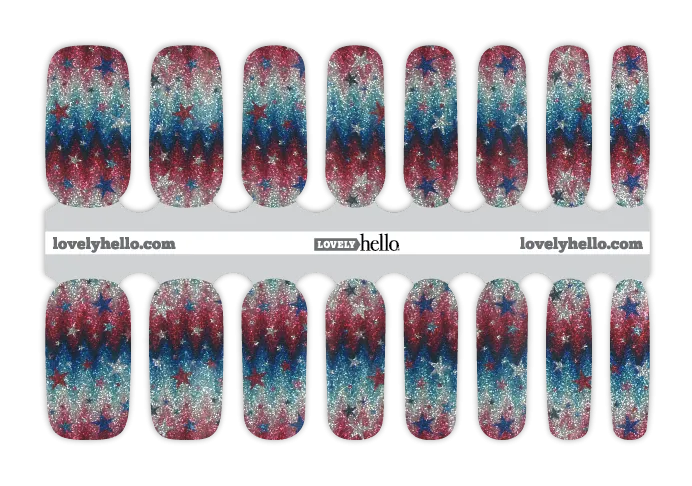 Firework Glitz Nail Wraps