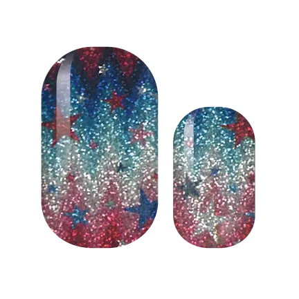Firework Glitz Nail Wraps