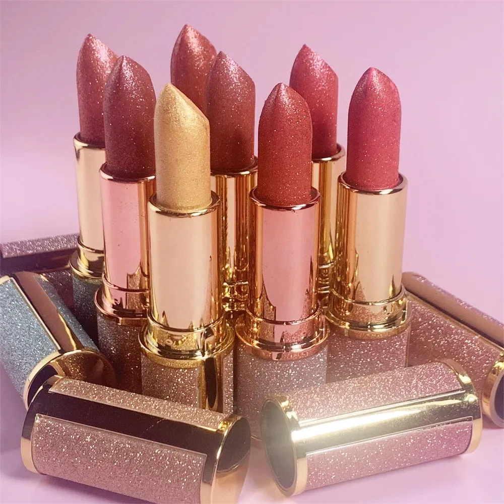 Flashy Shimmer Diamonds Lipsticks - Metallic Glitter