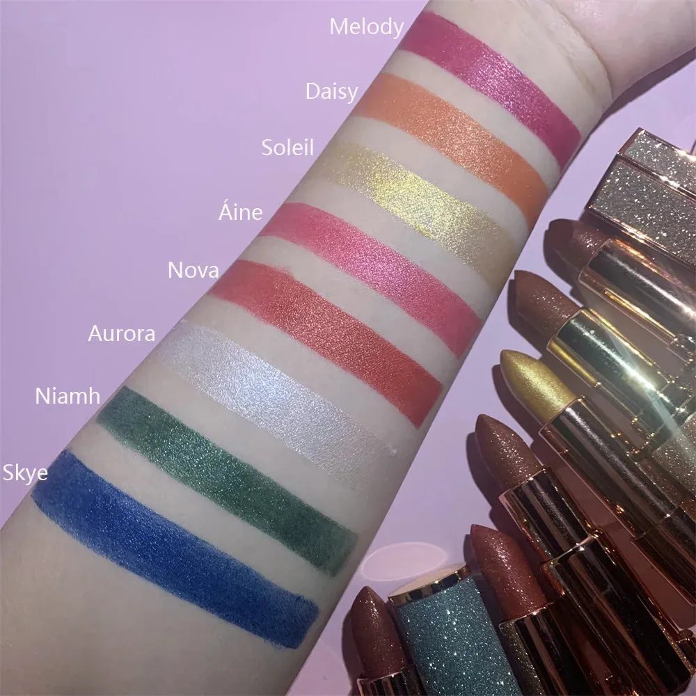 Flashy Shimmer Diamonds Lipsticks - Metallic Glitter