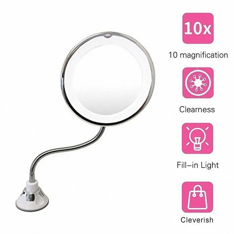 Flexible Magnification Makeup Mirror