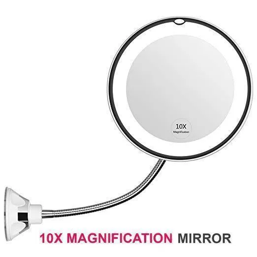 Flexible Magnification Makeup Mirror