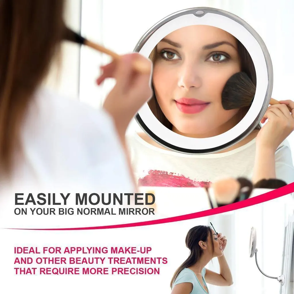 Flexible Magnification Makeup Mirror