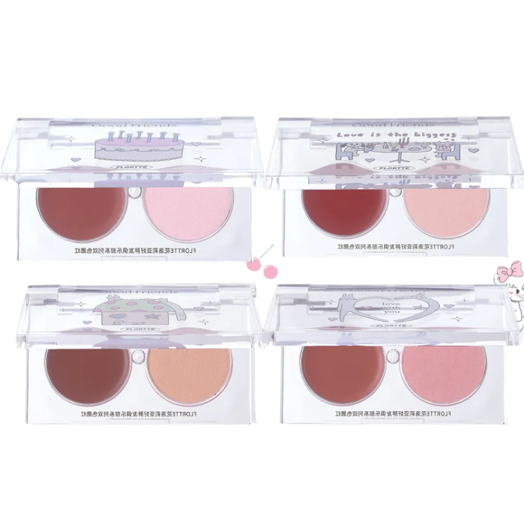 Flortte Good Friends Club Dual-Color Blush 3.2g