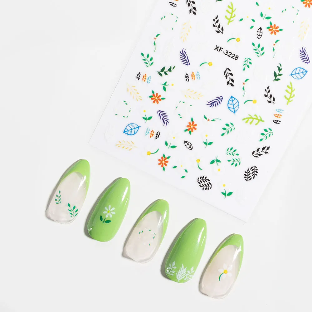 Flower Shower Nail Stickers