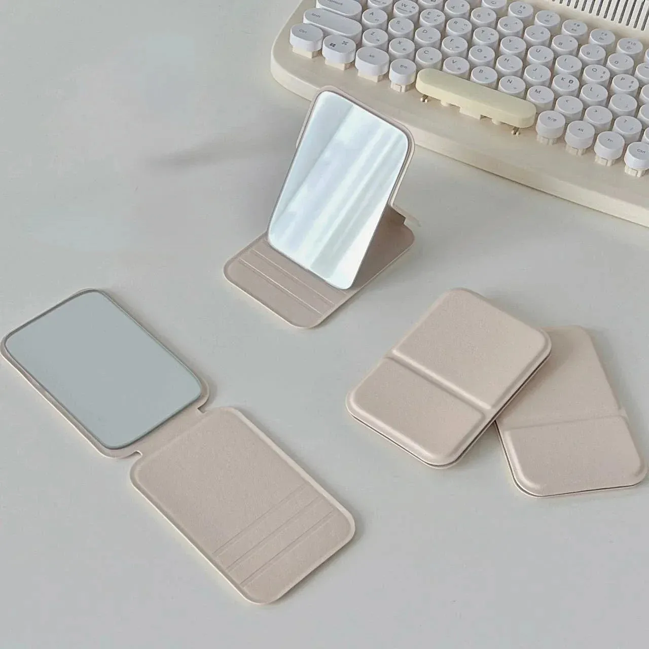 Foldable Compact Makeup Mirror