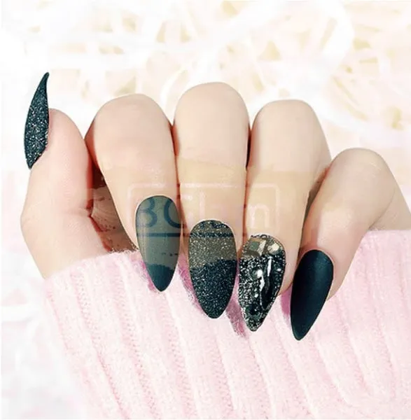 Full Cover Almond Nail Tips Natural 500 Tips