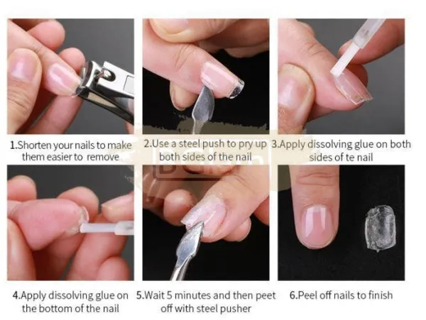 Full Cover Ballerina Nail Tips Clear 240 Tips Box No.1