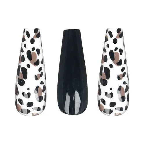 Full Cover Leopard Design Long Coffin