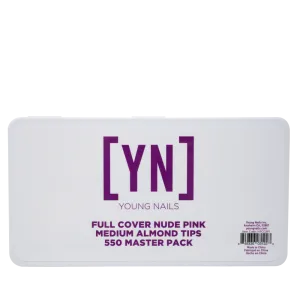 Full Cover Nude Pink Medium Almond Tips 550 Master Pack