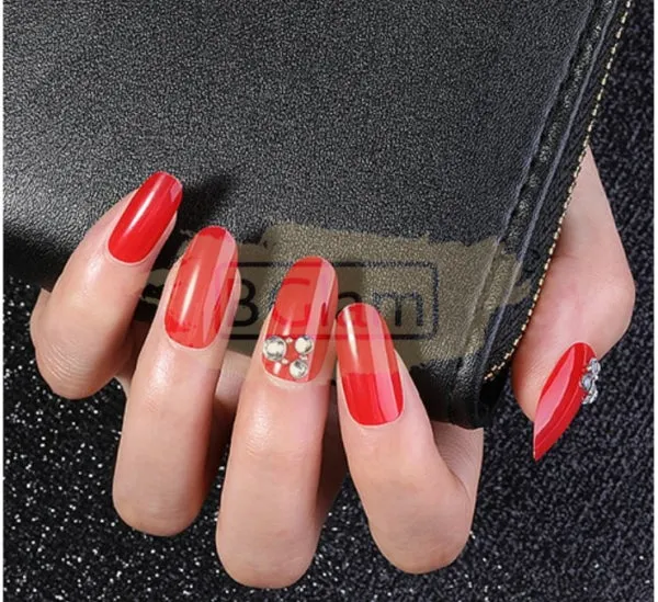 Full Cover Round Nail Tips Clear 500 Tips