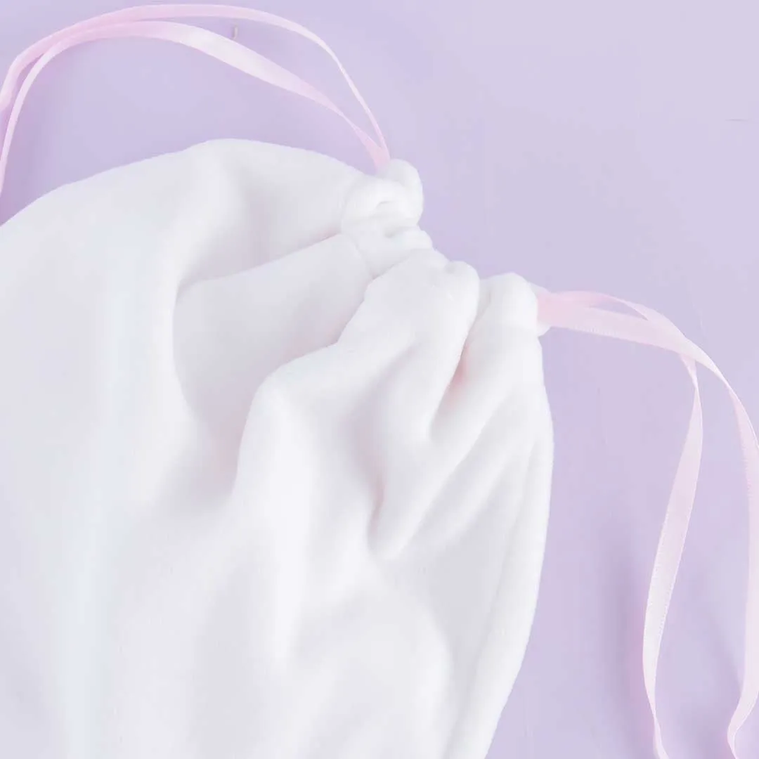 Funwari Necolon Fluffy Drawstring Bag