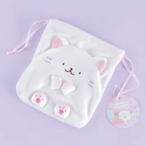 Funwari Necolon Fluffy Drawstring Bag