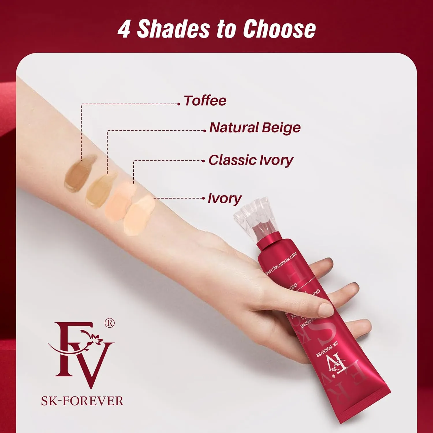 FV Liquid Foundation - Oil Control Waterproof Hydrating Cream