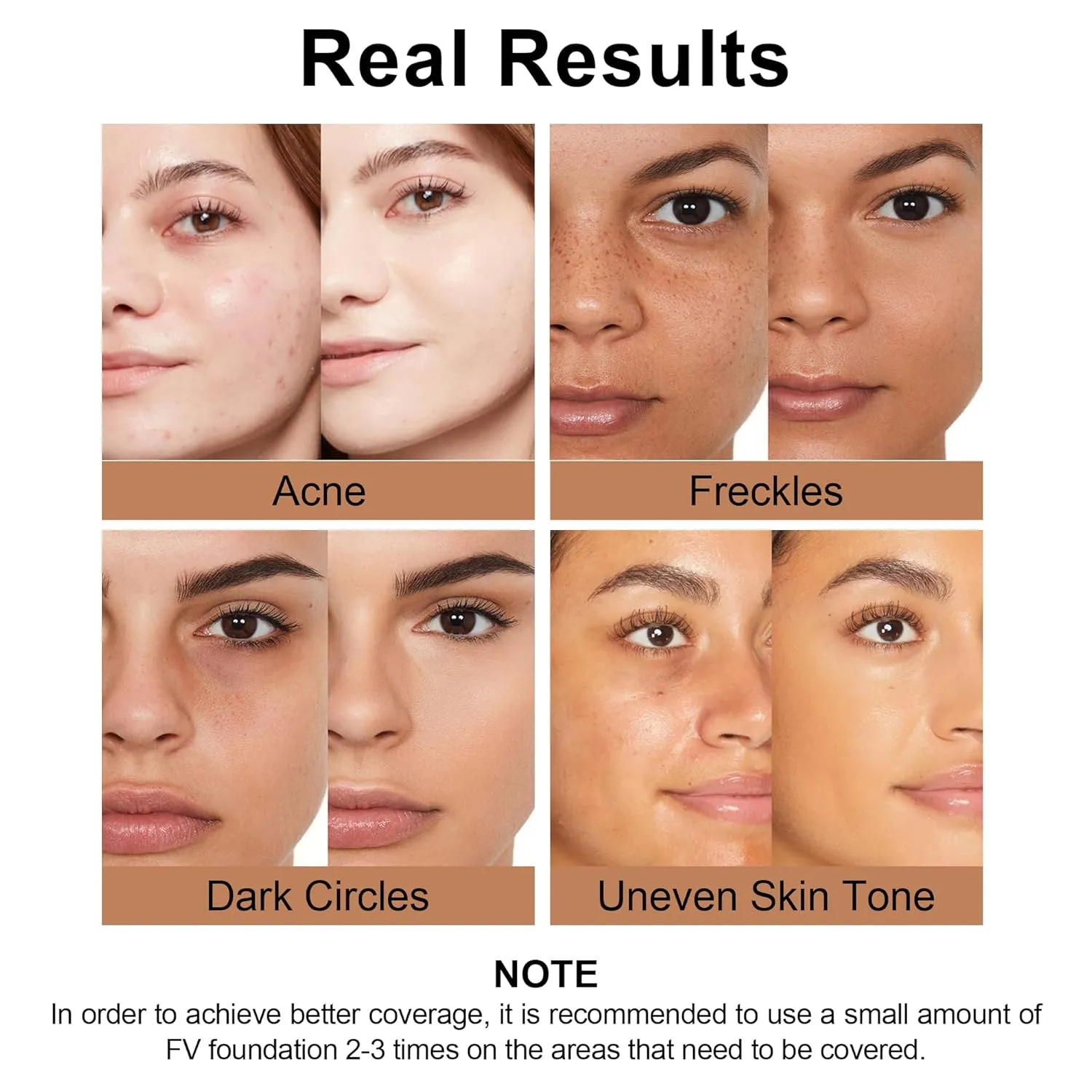 FV Waterproof Liquid Foundation, Dewy Finish Long Lasting Lightweight Medium Coverage Face Makeup for Normal & Dry Skin, Cruelty Free, Porcelain, 30ml