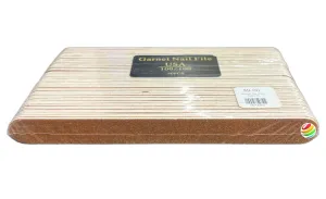 Garnet Nail Files & Emery Boards 7” Medium & Medium 100/100 Garnet Manicure File 1683