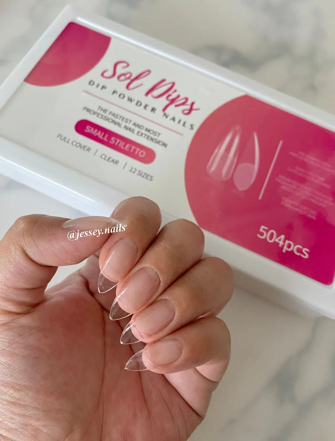 Gelly Tips - Small Stiletto