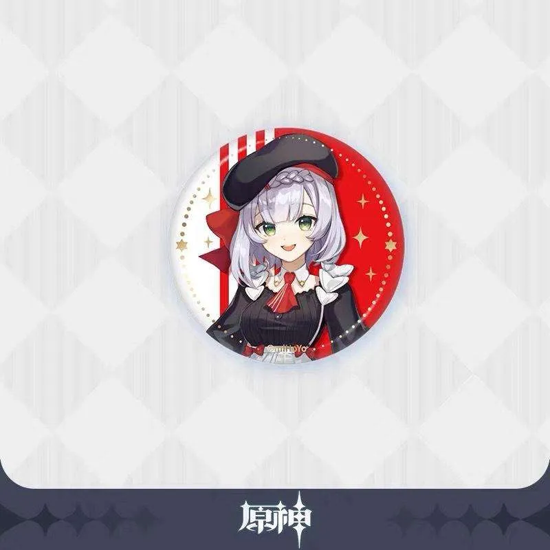 Genshin Impact x KFC: Diluc & Noelle Fast Food Collaboration Acrylic Stand & Can Badge