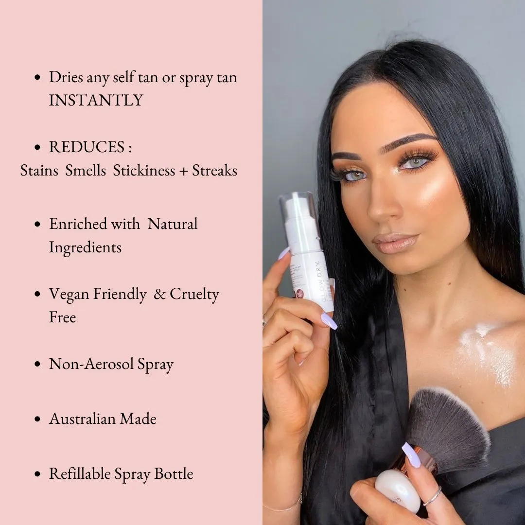 GlowDry Fake Tan Drying Powder - MINI Powder SPRAY 22g
