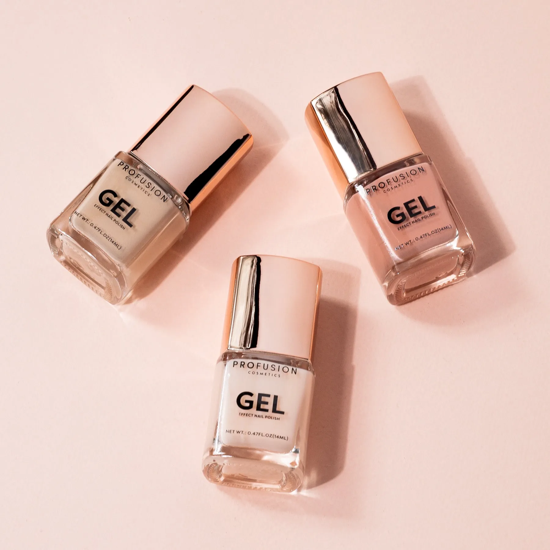 GO-TO NEUTRALS | 3PC GEL EFFECT NAIL POLISH SET