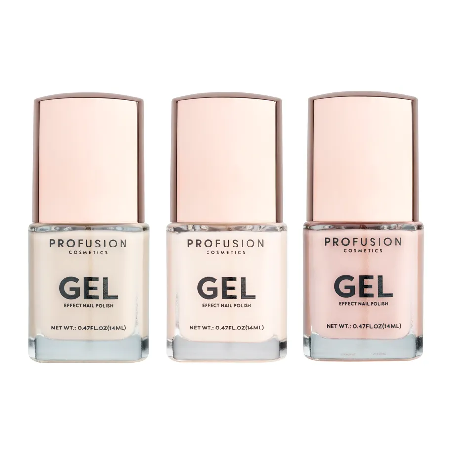GO-TO NEUTRALS | 3PC GEL EFFECT NAIL POLISH SET