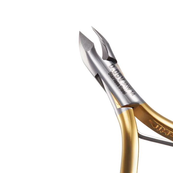 GOLD Cuticle Nipper - D-05V (Stainless Steel)