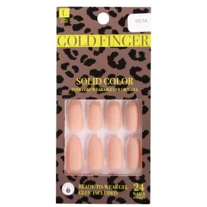 Gold Finger Solid Colors Full Nail - GC14 Peach Puff