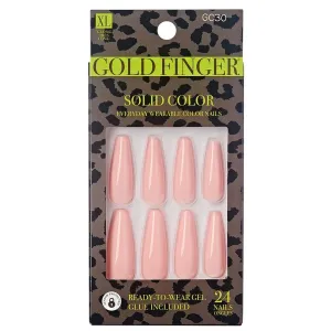 Gold Finger Solid Colors Full Nail - GC30 Rose