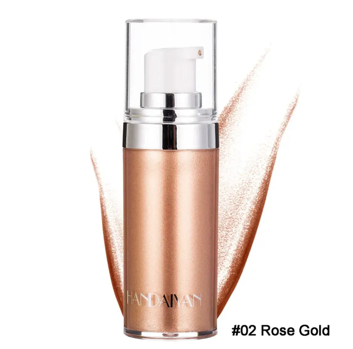 HANDAIYAN 20ml Metallic Photosensory Liquid Highlighter Face& Body Luminizer Shimmer Shine Makeup Highlighter Body Bronzer