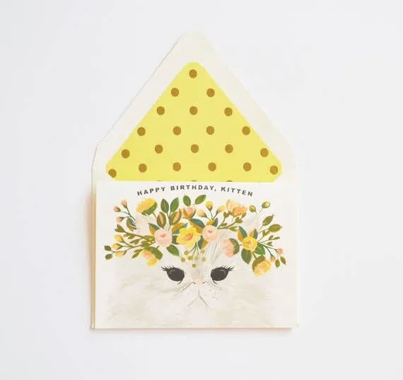 HAPPY BIRTHDAY KITTEN CARD