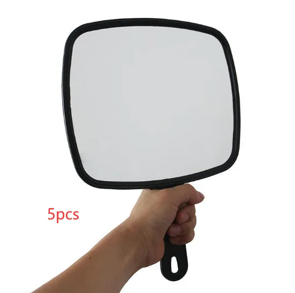 HD handle makeup mirror barber hand mirror