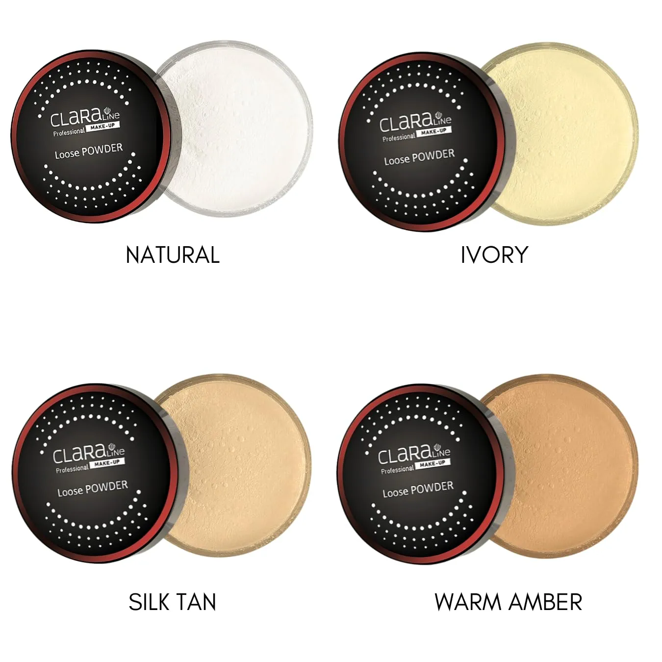 HD Loose Powder Form, Paraben-Free, Lightweight,Breathable, Long-Lasting, Transparent, Flawless Matte Finish, Face Setting Makeup Gift for Women, White