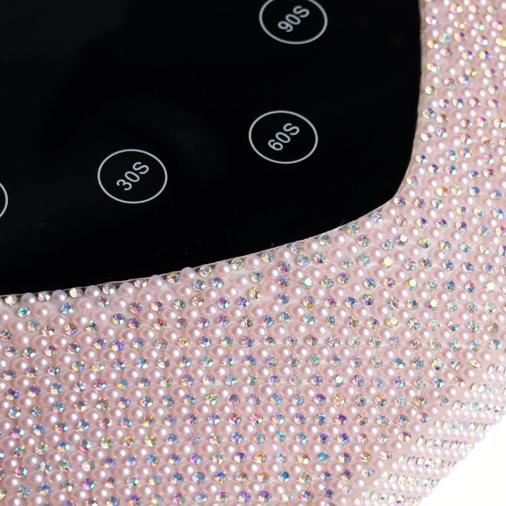 Heart UV/LED | Pink Bush Crystal Pearls
