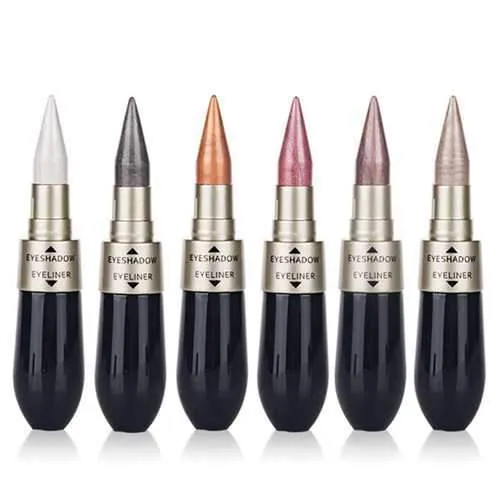 HengFang Dual-use Shimmer Eye Shadow Black Eyeliner Stick