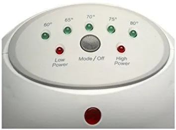 HOLMES HFH416 ONE TOUCH 1-Touch Swirl Grill Power Compact Heater EUC - WHITE