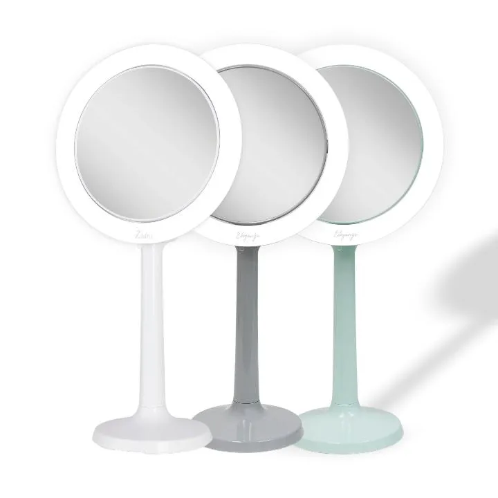 Hudson Lighted Makeup Mirror with Magnification & Suction Cup