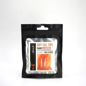 IBD Soft Gel Tips Almond Short - Size 4 50ct