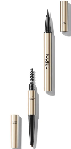 ICONIC London Triple Precision Brow Definer - Chestnut Brown