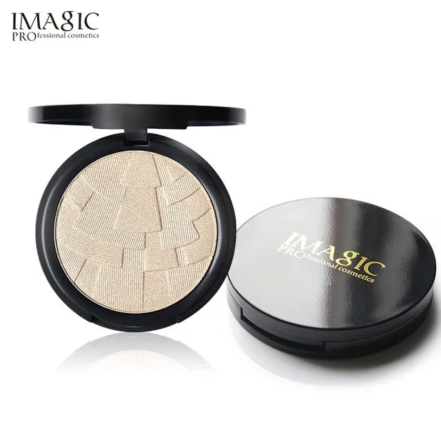 IMAGIC  Professional 4 Colors Illuminator Brightening Cosmetics Face Pressed Highlighter Powder Easy to Wear Face Shimmer