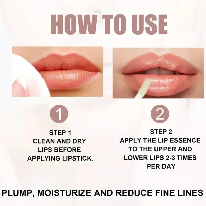 Instant Volumizing Lip Plumper Oil: Extreme Enhancer Lip Gloss Serum to Increase Elasticity, Moisturize, Nourish, and Care for Sexy Lips.