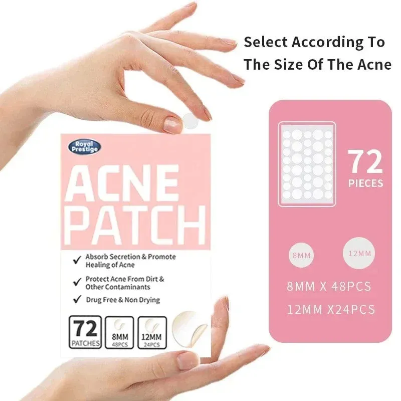 Invisible Acne Patches - Removal Pimple Anti-Acne Hydrocolloid Patches - Spots Marks Concealer Repair