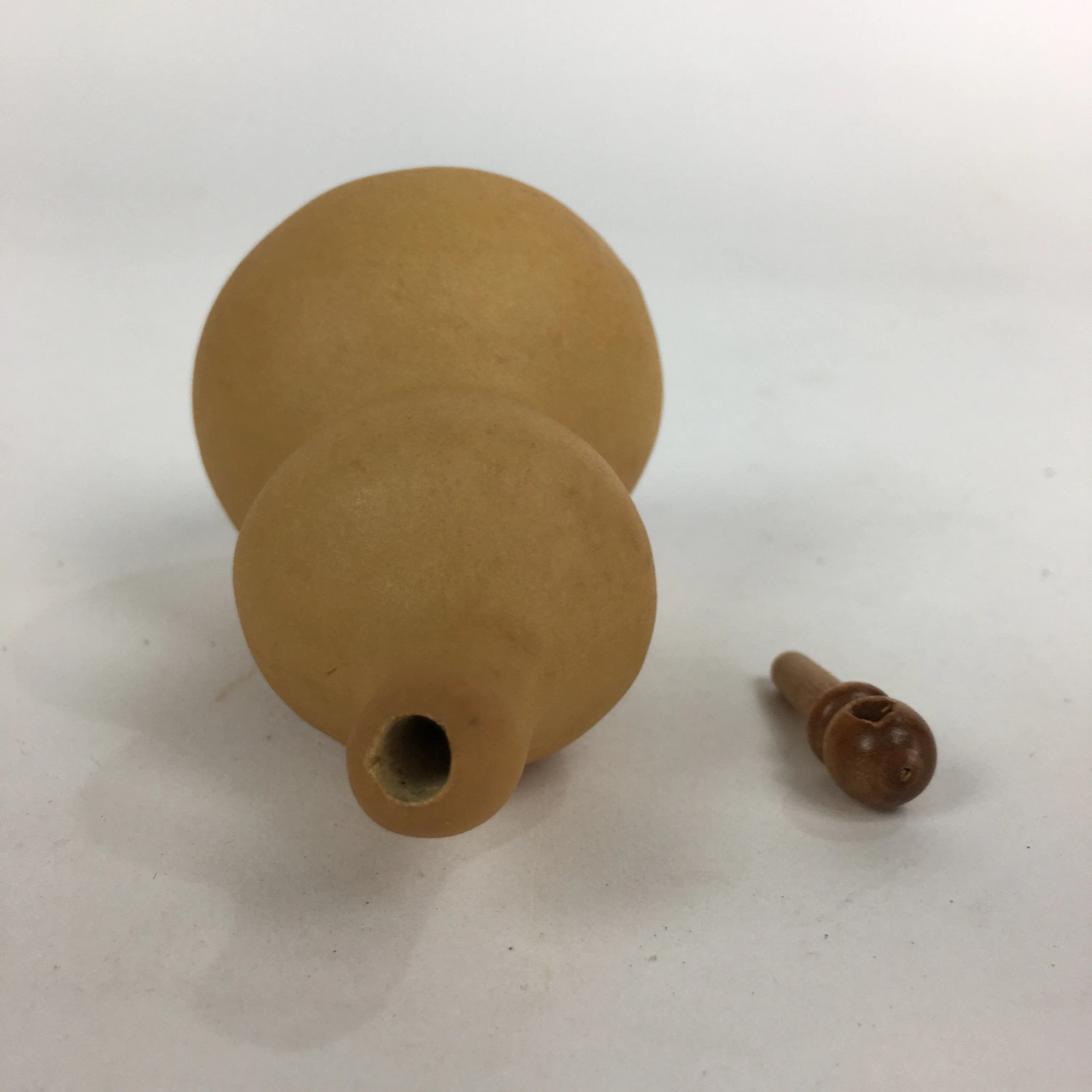 Japanese Hyotan Natural Gourd Sake Bottle Brown Lucky Charm Calabash G241