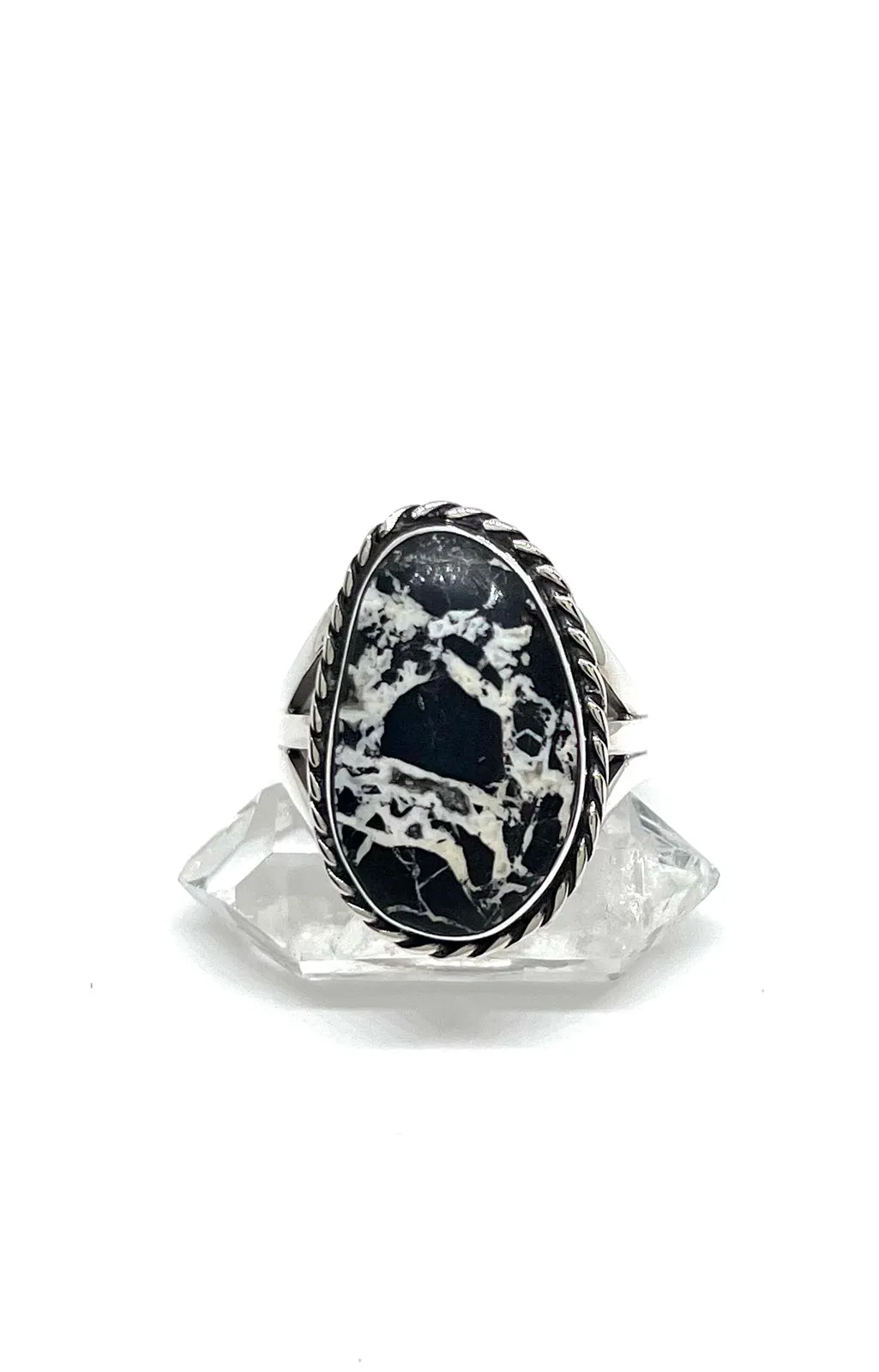 John King Freeform White Buffalo Ring (Size 8)