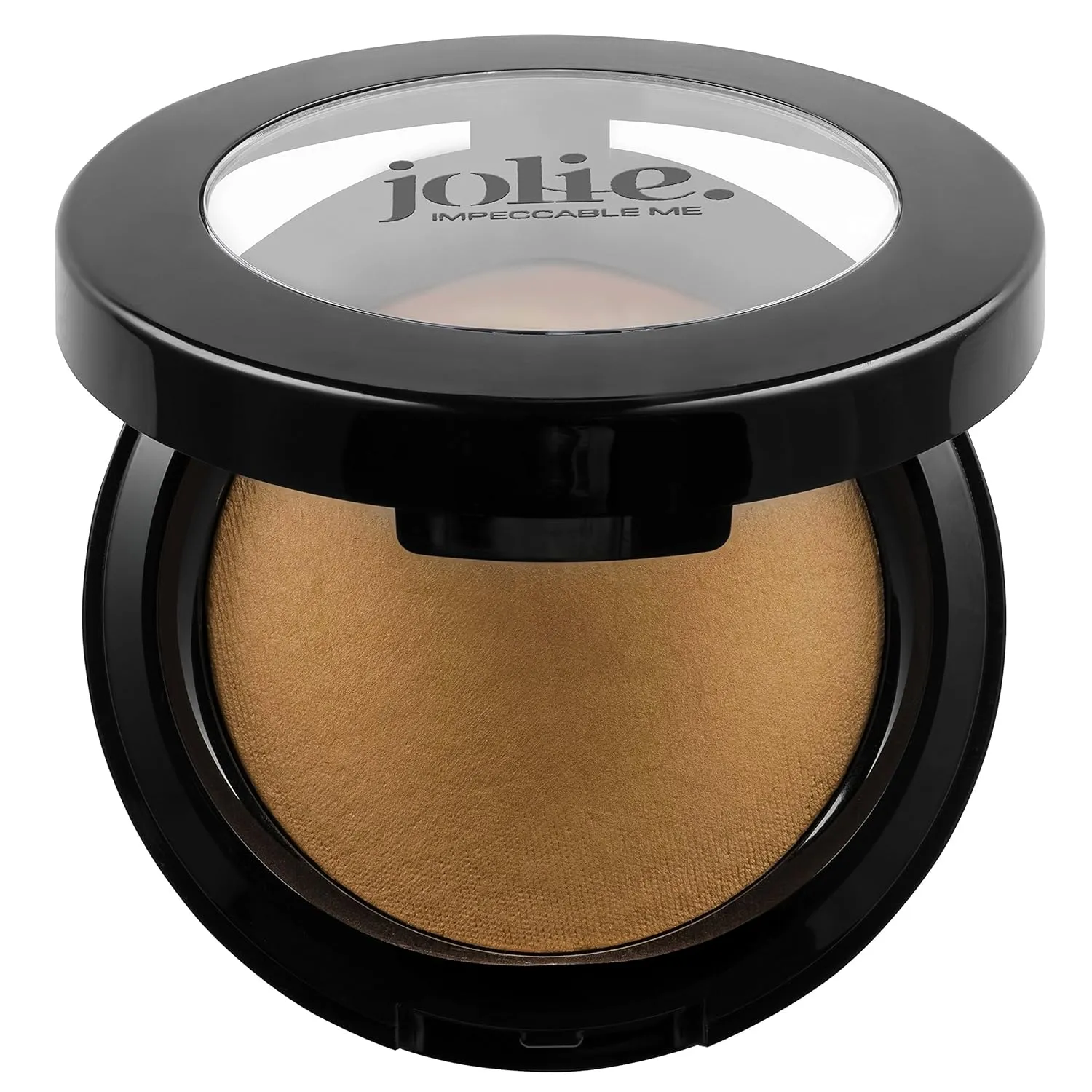 Jolie Cosmetics Baked Hydrating Powder Foundation - Ultra Smooth Velvety Finish (Dark)