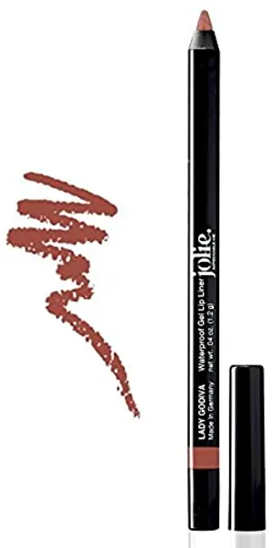 Jolie Glide-On Lip Pencil Long-Lasting, Waterproof Gel Lip Liner (Lady Godiva)