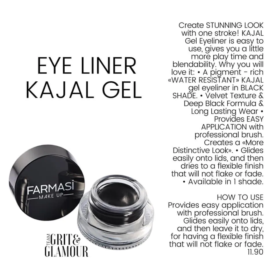 Kajal Gel Eyeliner | Farmasi