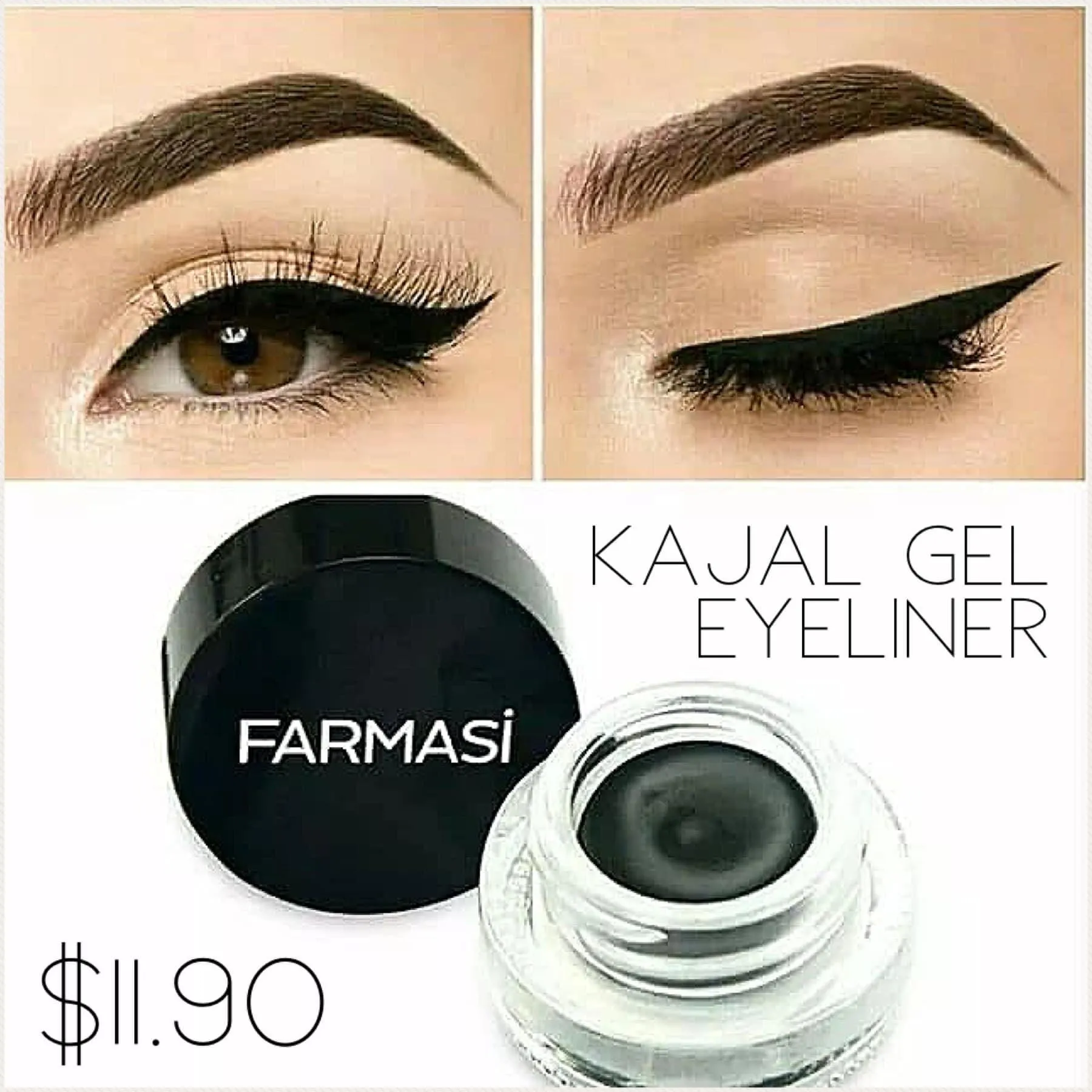 Kajal Gel Eyeliner | Farmasi