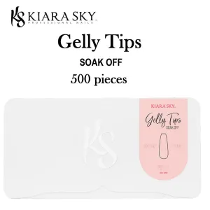 Kiara Sky Gelly Tips Soak Off - Coffin Long