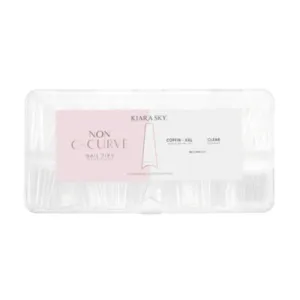 Kiara Sky Non C-Curve Tips XXL - Clear Coffin