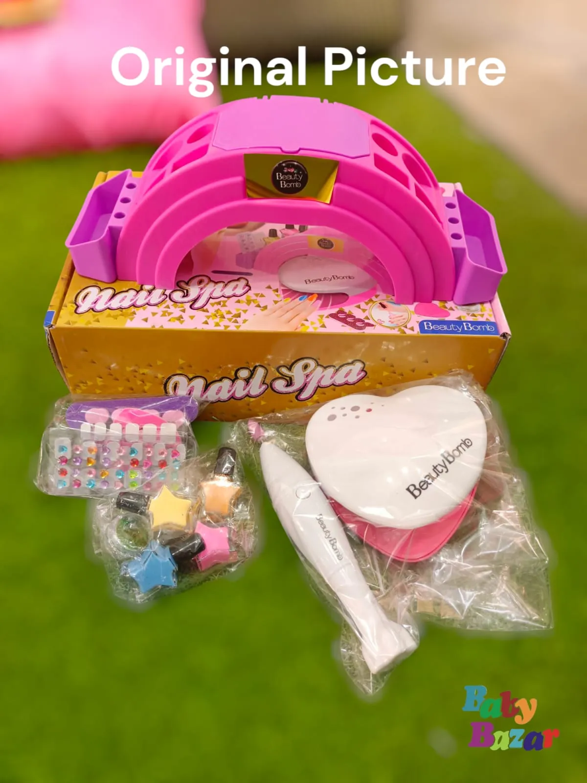 Kids Nail Polish Set for Girls All in One Nail Art Kit with Dryer Glitter & Nail Pens